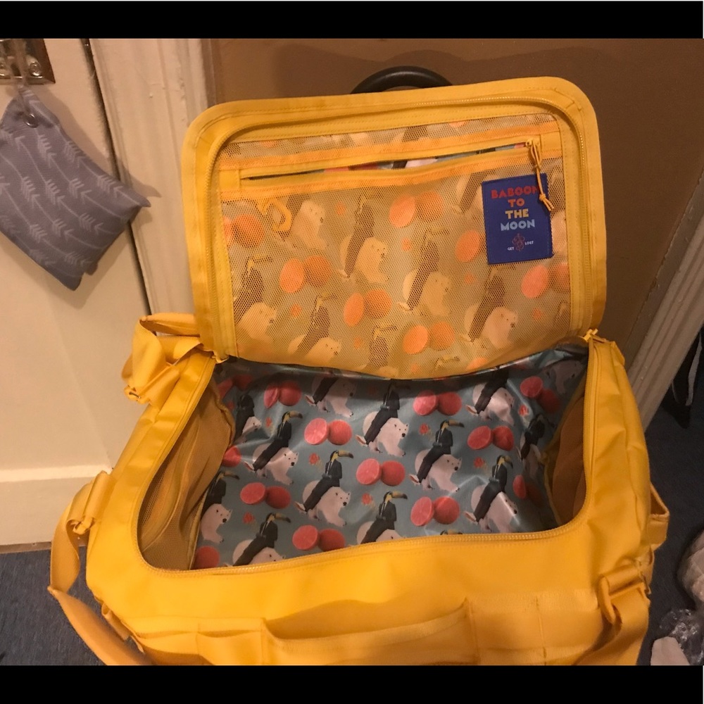 Baboon to the moon yellow mini go bag